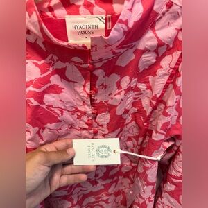 Hyacinth House Pink Floral long dress